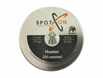 Пуля пневм. SPOTON Hunter 4,5 мм, 0,63 гр. (250 шт)