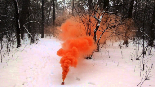 Факел дымовой оранжевый