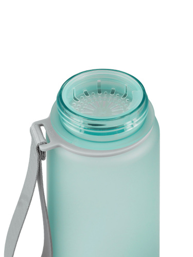 Бутылка тритановая 720-500 голубая матовая, с ситечком