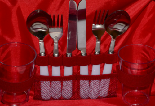 Набор для пикника Арктика 4100-2 на 2 человека, красный, 8,5л