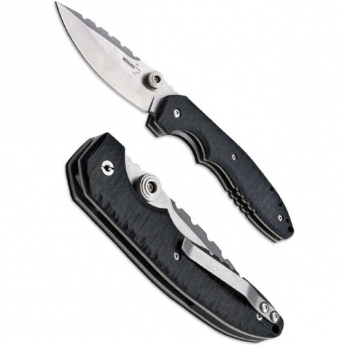 Нож BK01BO019 Sulaco - склад. , черн. рук-ть, сталь 440С