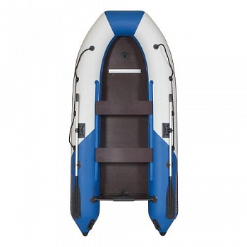 Лодка Пилот М-330 (надув.дно низ дав.) белая/синяя