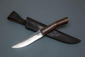 Нож Тигр,кован.ст.Х12МФ ц.м.венге,фибра,м.п.