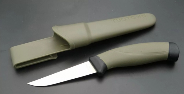 Нож TuoTown Fisher 3, клинок AUS8, рукоять Эластрон