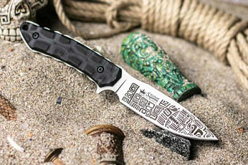 Нож AZTEC D2 SW G10-BH KS (StoneWash, G10 Black Handle, Kydex Sheath) Нож AZTEC D2 SW G10-BH KS (StoneWash, G10 Black Handle, Kydex Sheath)