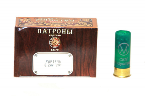 Патрон к.12х76 картечь 6,2 СКМ 48гр 1уп/10шт