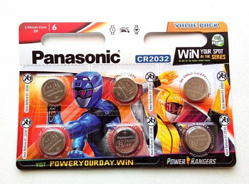 Батарейка литиевая CR 2032 Panasonic 6xBL 3V Original