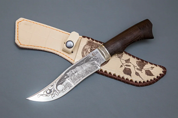 Нож Муромец, кован.ст.,95х18,венги,литье