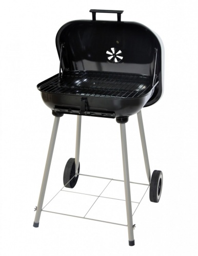 Гриль станионарный мобильный прямоугольный Go Garden Weekend 44 черный