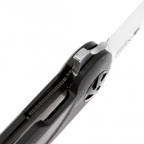 Нож BIKER Z VG-10 SW G10-BH CB (Stonewash, G10 Black Handle, Caged Ballbearing) складной