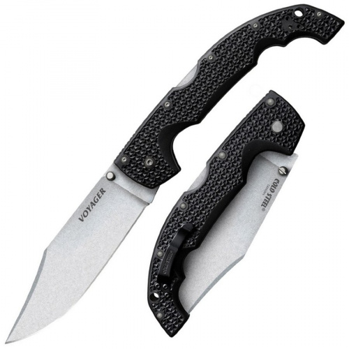 Нож CS_29AXC Voyager Clip Extra Large Plain Edge -складной, сталь AUS10A, рукоя