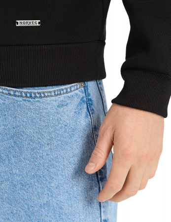 СВИТШОТ NORVEG COTTON ЧЕРНЫЙ