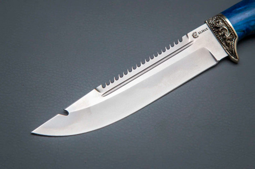 Нож Щука,ст. ELMAX,литье,рукоять стабилизированная карельская береза