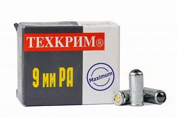 Патрон к.9мм Р.А. 91Дж с рез.пул.Maximum (Техкрим) (ОП) 1уп/20шт