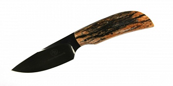 Нож''Squirrel''ст.N690,рук.кость жирафа,чех.кож.буйвола