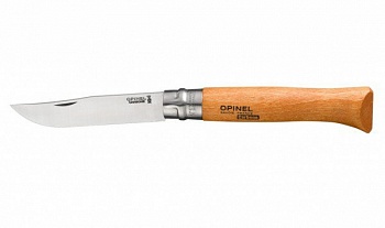 Нож складной Opinel №12 VRN Carbon Tradition (карбон. сталь, рукоять бук)