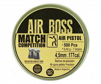 Пуля пневм. APOLO AIR BOSS " Match Pistol",  4,5 0,45гр. (500 шт.)
