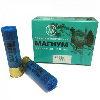 Патрон к.20х76 №3 СКМ 32гр п.Импорт Магнум 1уп/10шт