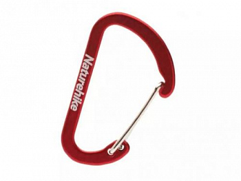 Карабин Naturehike NH15A004-H  D-образный мини 4см 2 упаковки темно-красный, 692