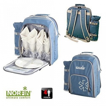 Термосумка Norfin ESLOV NFL с посуд на 4 персоны