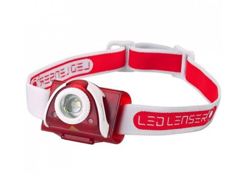 Фонарь Лед Лензер SEO5 red 6005