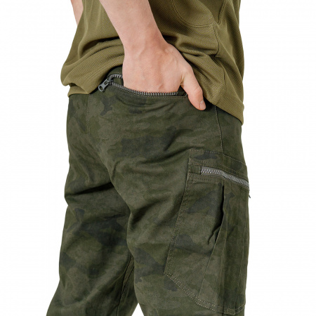 БРЮКИ ЛЕТНИЕ МУЖСКИЕ "КОДАР" (ТЕМНО-ЗЕЛЕНЫЙ КАМУФЛЯЖ)