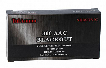 Патрон к.300AAC Blackout 210 gr 13.6 гр. лат.об.  ТПЗ 1уп/20шт