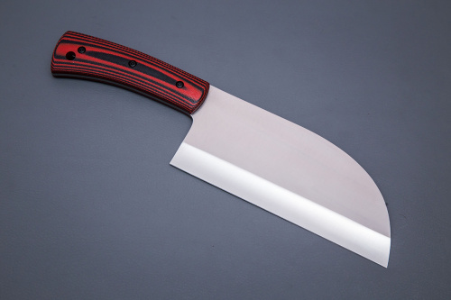 Нож Сербский, ст.95Х18, ц.м. рук.G10 черно-красный (в чехле)