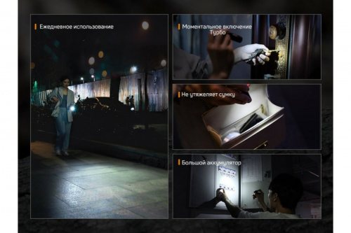 Фонарь Fenix E05R черный Фонарь Fenix E05R черный