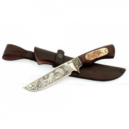 Нож Лорд, кован.ст.,95х18,венги,литье