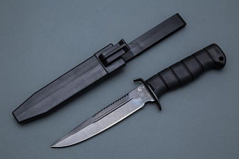 Нож НКВД-1, ст.У8 рук. Elastron, чехол пластик