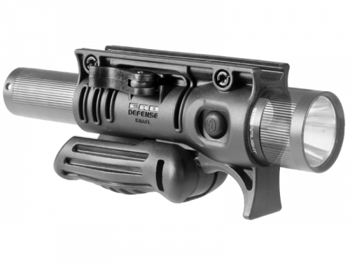 Складная тактическая рукоять с креплением для фонаря диаметром 1 дюйм