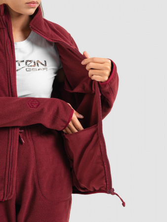 КОСТЮМ RICH ЖЕНСКИЙ (ФЛИС, ВИННЫЙ) TRITONGEAR