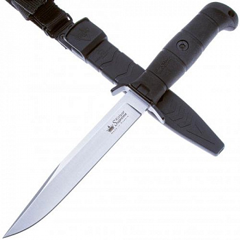 Нож VECTOR 420HC SW BKH PS (StoneWash, Black Kraton Handle, Polyamide Sheath) ту