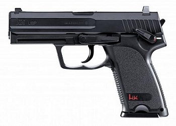 Пистолет пневм. Heckler & Koch USP (черн., с черн. рукояткой)