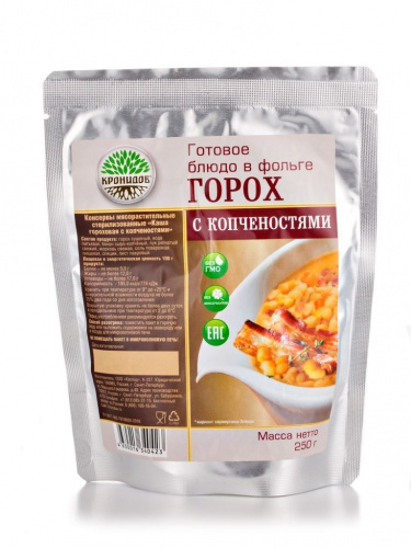 Консервы "Каша гороховая с копченостями"