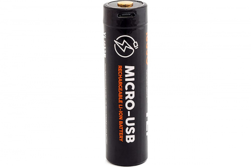 Аккум. ЯРКИЙ ЛУЧ YLP YL1832R 18650 Li-Ion 3.7В 3200mAh с защитой и встр.ЗУ micro