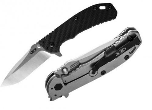 Нож K0566CFM390 скл/рукоять карбон сталь M390