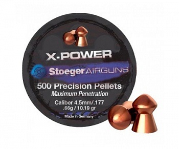Пуля Stoeger X-Power к.4,5 0,66g 1уп/500шт