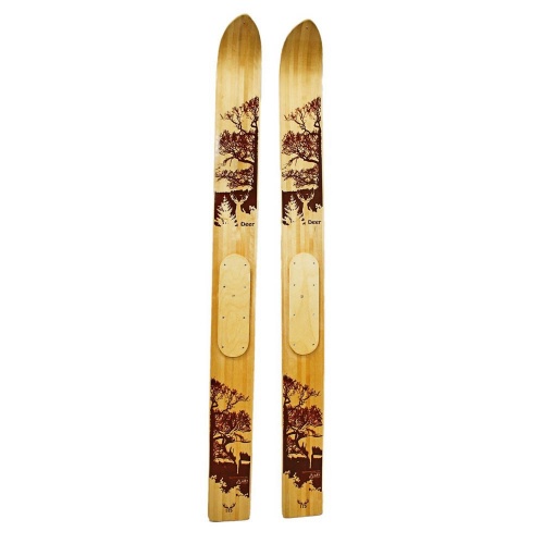 Лыжи промысловые дерево-пластик (рост 125 см, ширина 150 мм)