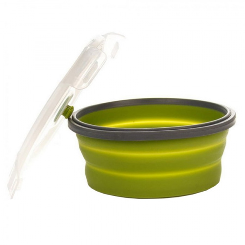 Контейнер Tramp  складной с крышкой-защелкой  800 мл (оливковый, 800мл)