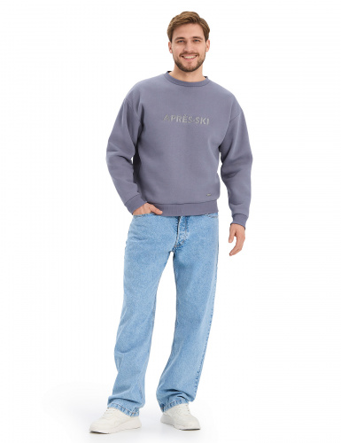 СВИТШОТ NORVEG COTTON СЕРЫЙ