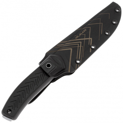 Нож Mr.Blade Pitbull (95X18 Stonewash, Elastron Black)