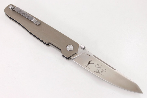 Нож "PIKE", D2 steel (tan handle) автограф