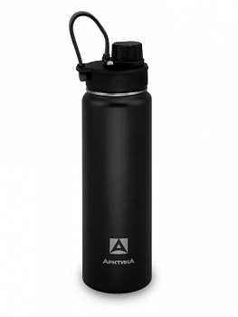 Термос "Арктика" 708-700S черный ( с доп пробкой  с питьевой системой)