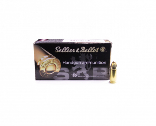 Патрон к.9х19 Luger FMJ 8,0 г S&B 1уп/50шт