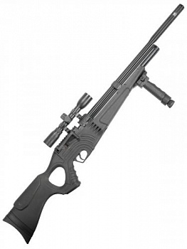 Винтовка пневм. Hatsan Flash 101 QE SET, кал.5,5, 3 Дж (насос, прицел 4х32, пульки, сошки, чехол)