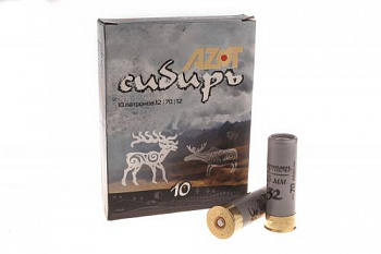 Патрон к.12х70 картечь 8,5 Сибирь 32гр Азот 1уп/10шт