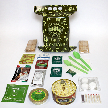 Сухой паек РАЗОВЫЙ "ЗАВТРАК" Вариант 1 (ИРП-ЗАВТРАК1) СПЕЦПИТ