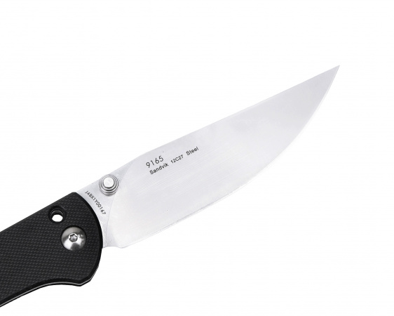 Нож Sanrenmu 9165 складной сталь 12C27 brush black G10